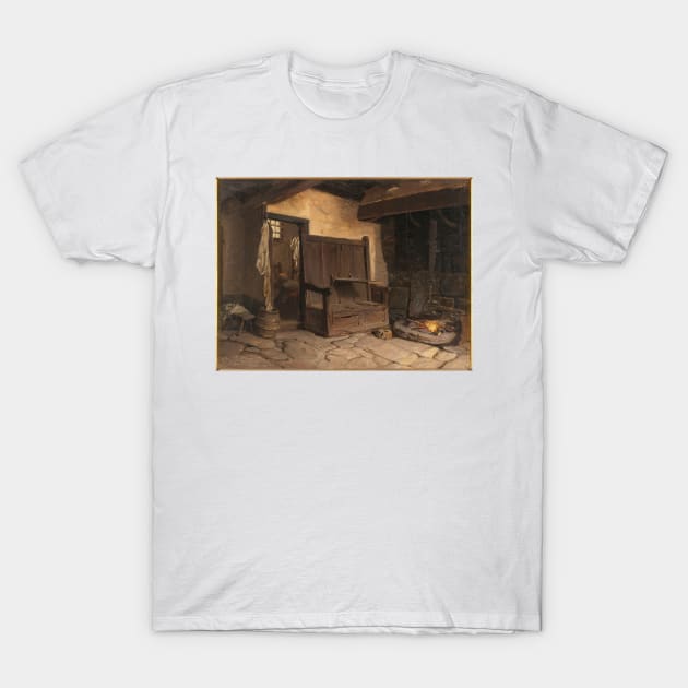 A Cottage Interior. Study - Wilhelm Wallander T-Shirt by themasters